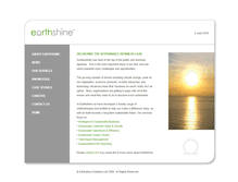 Tablet Screenshot of earthshinesolutions.com